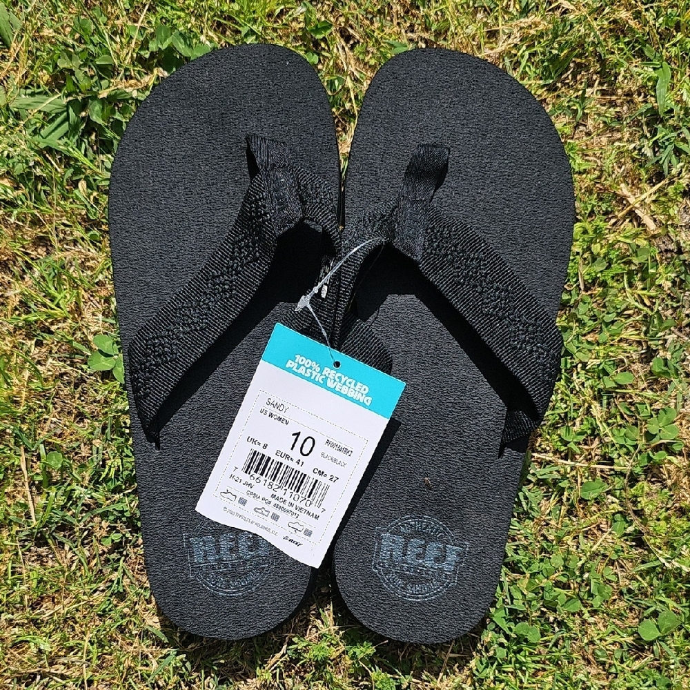 Reef Black Flip Flops